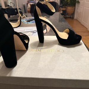 Jimmy Choo 120mm Holly Velvet sandal